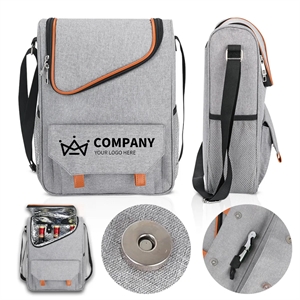 Custom Portable Three Bottles Red Wine Cooler Insulated Bag