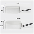 Aluminum Alloy Portable Dual-Purpose Ultra-Light Lunch Box | https://www.bestnamebadges.com
