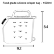 Reusable Leakproof Silicone Storage Food Container Bags | https://www.bestnamebadges.com