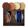 15W Fast Solid Wooden Wireless Inductive Charger Station | https://www.bestnamebadges.com