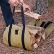 Portable Outdoor Wood Srorage Bag Waterproof Firewood Tote | https://www.bestnamebadges.com