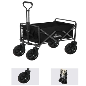 Collapsible Outdoor Folding Utility Cart Wagon with Wheels