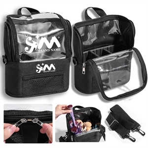 Large Waterproof Portable Travel Makeup Bag With Divider