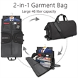 46 L Large 2 In 1 Heavy Hanging Garment Suitcase Duffel Bags | https://www.bestnamebadges.com