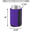 Foldable Reusable Durable Magnetic Neoprene Can Coolie | https://www.bestnamebadges.com