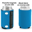 Foldable Reusable Durable Magnetic Neoprene Can Coolie | https://www.bestnamebadges.com