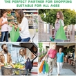 Stock Durable Colorful Folding Reusable Grocery Bags | https://www.bestnamebadges.com