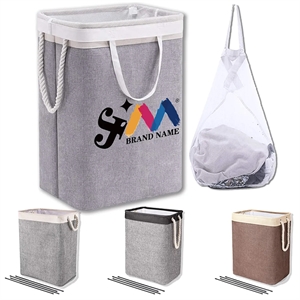 Collapsible Large Laundry Basket Storage Bag With Handles