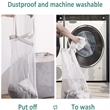 Collapsible Large Laundry Basket Storage Bag With Handles | https://www.bestnamebadges.com
