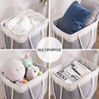 Collapsible Large Laundry Basket Storage Bag With Handles | https://www.bestnamebadges.com