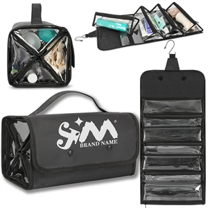 4 In 1 Detachable Hanging Roll-Up Travel Toiletry Makeup Bag