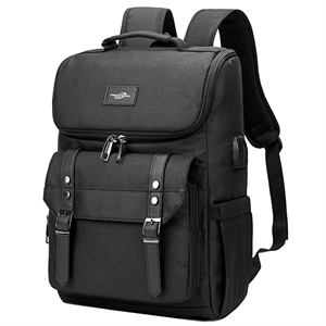 Vintage Travel Laptop Backpack with usb Charging