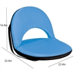 Portable Multi-Fold Padded Floor Chair With Back Support | https://www.bestnamebadges.com