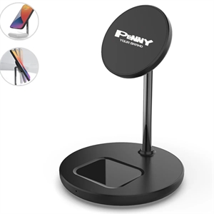 Multi-Functional 2-in-1 Magnetic Wireless Charger Stand