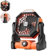 Rechargeable Portable Outdoor Camping Fan With Led Lantern | https://www.bestnamebadges.com