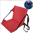 Custom lightweight portable stadium seats with backrest | https://www.bestnamebadges.com