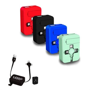 Three in One Charging Cable Roll