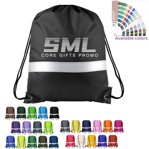 Custom Reflective Sports Drawstring Backpack