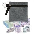 Heathered Mini First Aid Kit | https://www.bestnamebadges.com