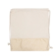 Two Tone Cotton Burlap Drawstring Bag ( 14.5'' X 16'' ) | https://www.bestnamebadges.com