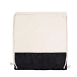 Two Tone Cotton Burlap Drawstring Bag ( 14.5'' X 16'' ) | https://www.bestnamebadges.com