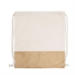 Two Tone Cotton Burlap Drawstring Bag ( 14.5'' X 16'' ) | https://www.bestnamebadges.com
