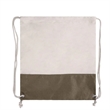 Two Tone Cotton Burlap Drawstring Bag ( 14.5'' X 16'' ) | https://www.bestnamebadges.com