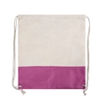 Two Tone Cotton Burlap Drawstring Bag ( 14.5'' X 16'' ) | https://www.bestnamebadges.com