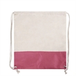 Two Tone Cotton Burlap Drawstring Bag ( 14.5'' X 16'' ) | https://www.bestnamebadges.com