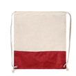 Two Tone Cotton Burlap Drawstring Bag ( 14.5'' X 16'' ) | https://www.bestnamebadges.com