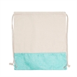 Two Tone Cotton Burlap Drawstring Bag ( 14.5'' X 16'' ) | https://www.bestnamebadges.com