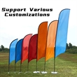 Lasting Durable Promotion Custom Feather Flag Banner Set | https://www.bestnamebadges.com