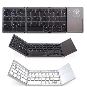 Foldable Bluetooth Keyboard with Touchpad Rechargeable