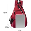 Multifunctional waterproof Paddle Shoulder Pickleball Bag | https://www.bestnamebadges.com