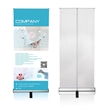 31.5" Retractable Banner Stand With Full Color | https://www.bestnamebadges.com
