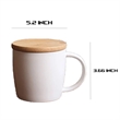 Customizable Wood Coffee Cup With Engraved Bamboo Lid | https://www.bestnamebadges.com