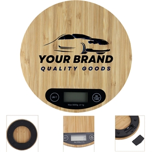 Reusable Versatile Bamboo Digital Scale With LED Display