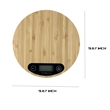 Reusable Versatile Bamboo Digital Scale With LED Display | https://www.bestnamebadges.com