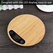 Reusable Versatile Bamboo Digital Scale With LED Display | https://www.bestnamebadges.com