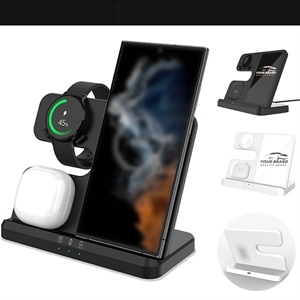 3 In 1 Dual Angle Fast Wireless Charging Stand For Samsung