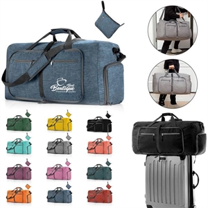 Foldable Travel Duffel Bag with Shoes Compartment