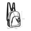 Stadium Approved Clear Waterproof PVC Bag Small Backpack | https://www.bestnamebadges.com