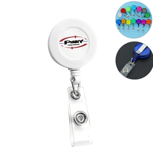 Retractable ID Badge Reel Clip On Card Holder for Name