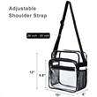 Crossbody Clear Bag | https://www.bestnamebadges.com
