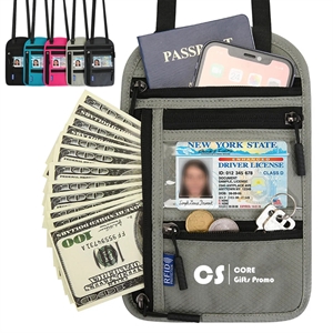Travel Neck Wallet with RFID Blocking