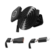 3 in 1 One Side Pull Fast Charging Retractable USB Cable | https://www.bestnamebadges.com