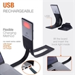 Built-in USB Cable Clip on Reading Bookmark Light | https://www.bestnamebadges.com
