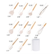 Heat Resistant Wooden Handle Silicone Kitchen Utensil Set | https://www.bestnamebadges.com