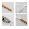 Heat Resistant Wooden Handle Silicone Kitchen Utensil Set | https://www.bestnamebadges.com