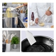 Heat Resistant Wooden Handle Silicone Kitchen Utensil Set | https://www.bestnamebadges.com